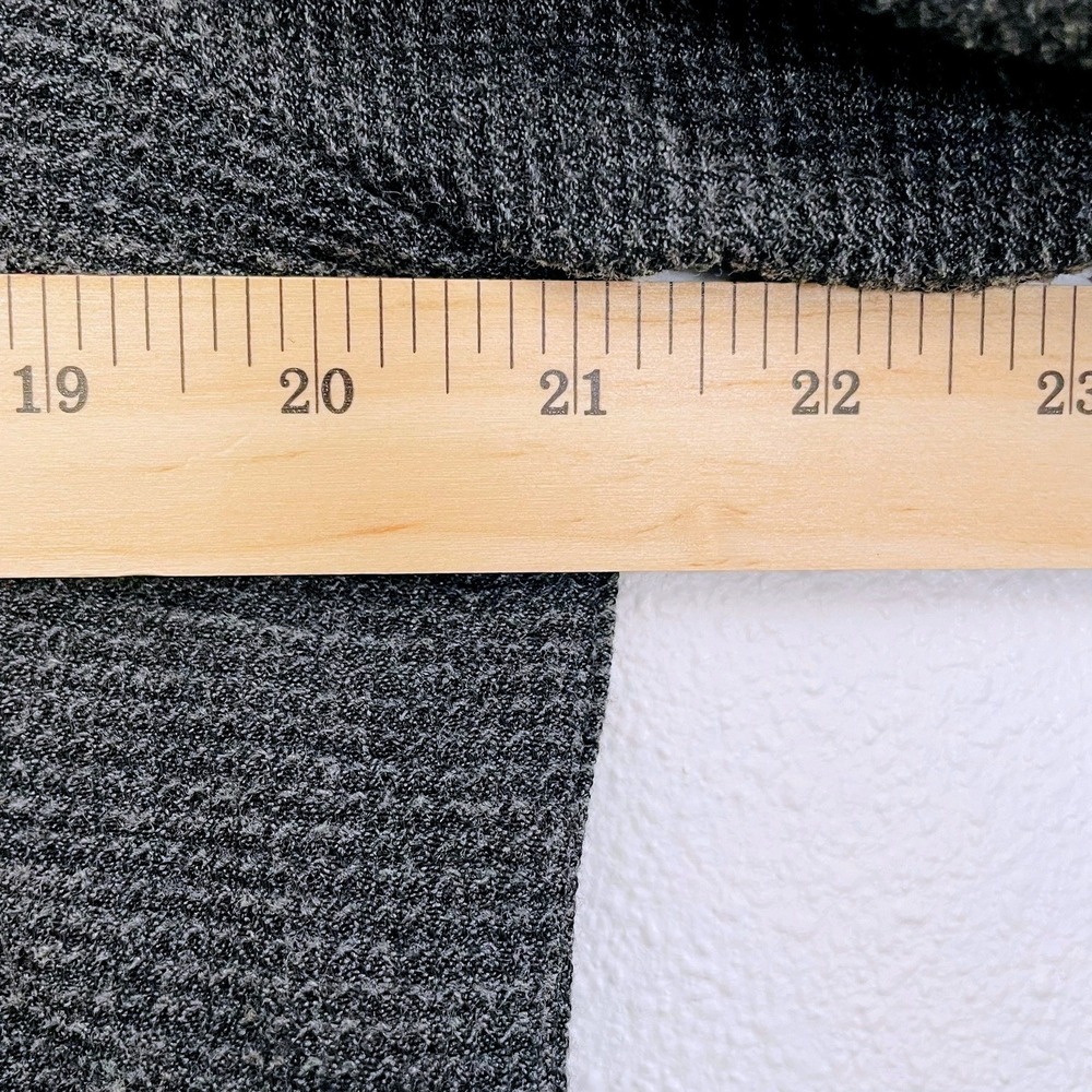 Eileen Fisher Waffle Wool Blend Italian Button Front Shirt Jacket Grey Womens SM - Picture 8 of 9